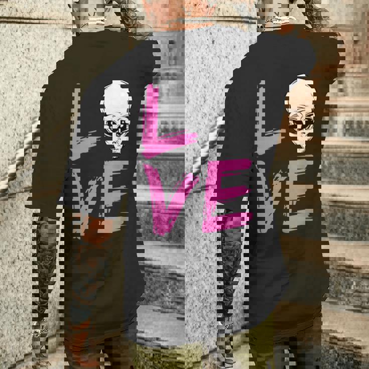 エイリアンラバーtシャツ エイリアンフェイス Ufo ファニーtシャツ メンズTシャツ バックプリント 彼への贈り物