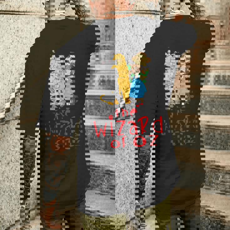 オズの魔法使い ヴィンテージ ファンタジー ドロシー ブリキの男 かかしライオン メンズTシャツ バックプリント 彼への贈り物