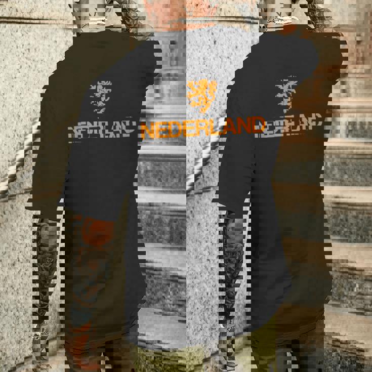 オランダエンブレムライオンオランダ メンズTシャツ バックプリント 彼への贈り物