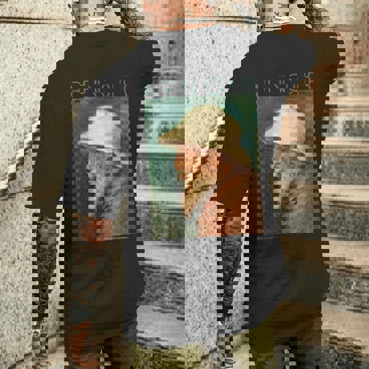 オーギュスト・ルノワール自画像 メンズTシャツ バックプリント 彼への贈り物