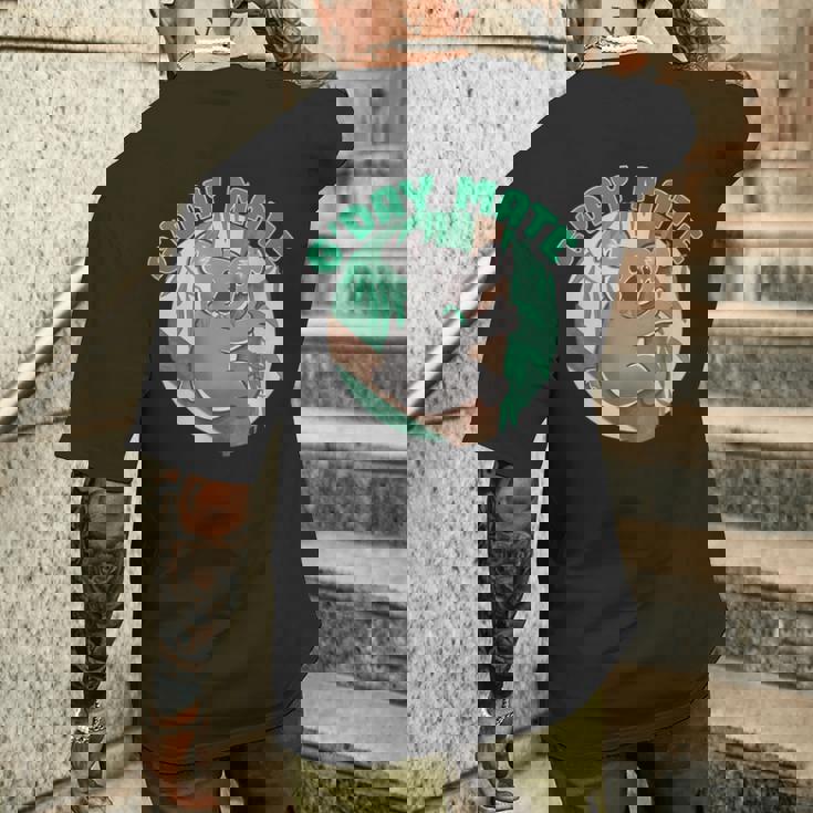 オーストラリア お土産 G'day Mate キュート コアラ クマ メンズTシャツ バックプリント 彼への贈り物