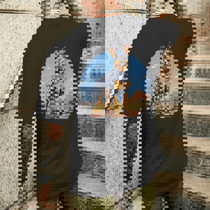 オーストラリアンキャトルドッグ ママドッグ オーストラリアンキャトルドッグ メンズTシャツ バックプリント 彼への贈り物