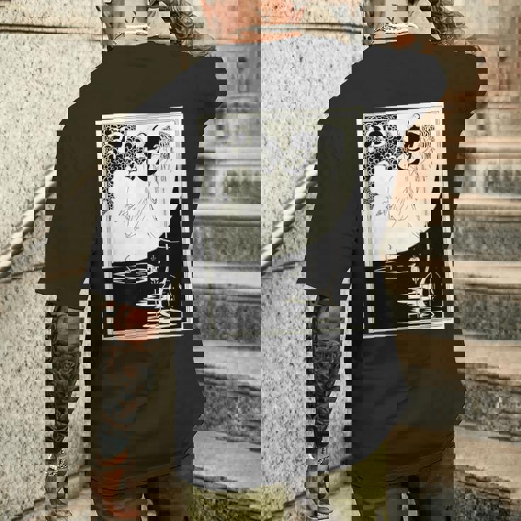 オーブリー・ビアズリーによるクライマックス1893 メンズTシャツ バックプリント 彼への贈り物