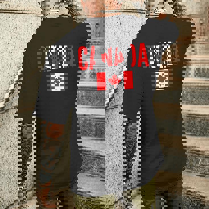 カナダ カナダの国旗 長袖tシャツ メンズTシャツ バックプリント 彼への贈り物
