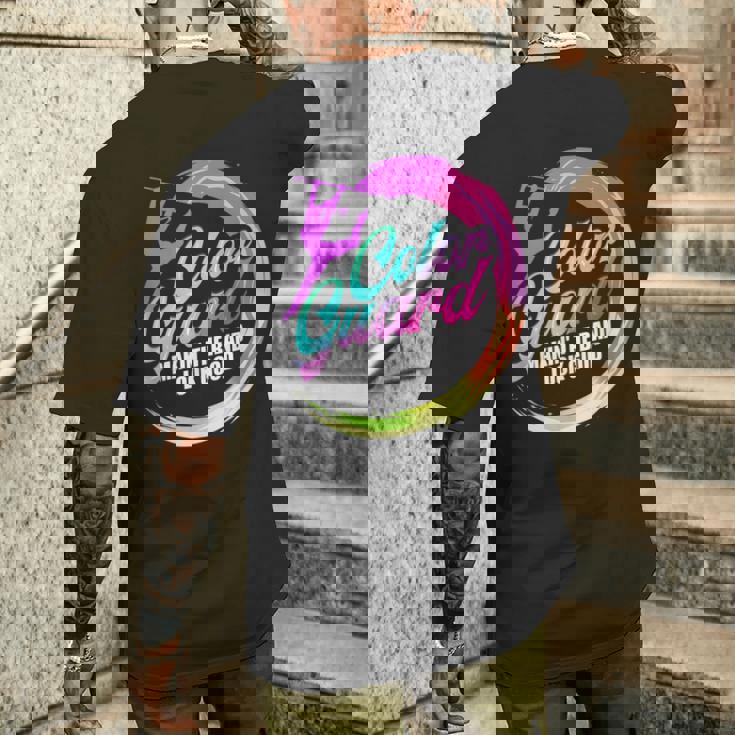 カラーガード バンドを素敵に見せる カラーガード メンズTシャツ バックプリント 彼への贈り物