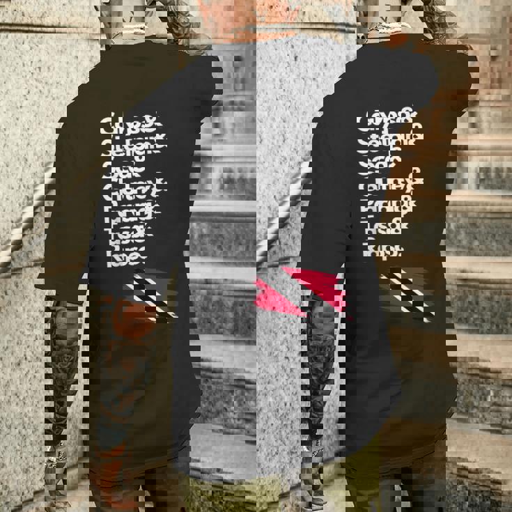 カリプソ スティールパン ソカ チャツネ パラン タッサ ラプソ トリニダード メンズTシャツ バックプリント 彼への贈り物