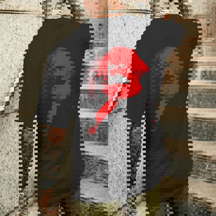 カール・マルクス哲学者哲学共産主義者 メンズTシャツ バックプリント 彼への贈り物