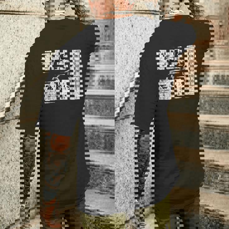 ギタープレーヤー ペダルボード ギタリストギフト メンズTシャツ バックプリント 彼への贈り物