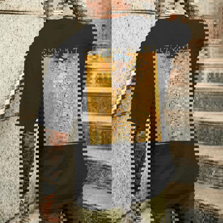 グスタフ・クリムト アデル・ブロッホ・バウアーの肖像 アーティスト向け メンズTシャツ バックプリント 彼への贈り物