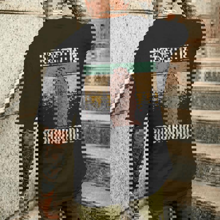 グラウンド・ホッグ Respect The Groundhog メンズTシャツ バックプリント 彼への贈り物