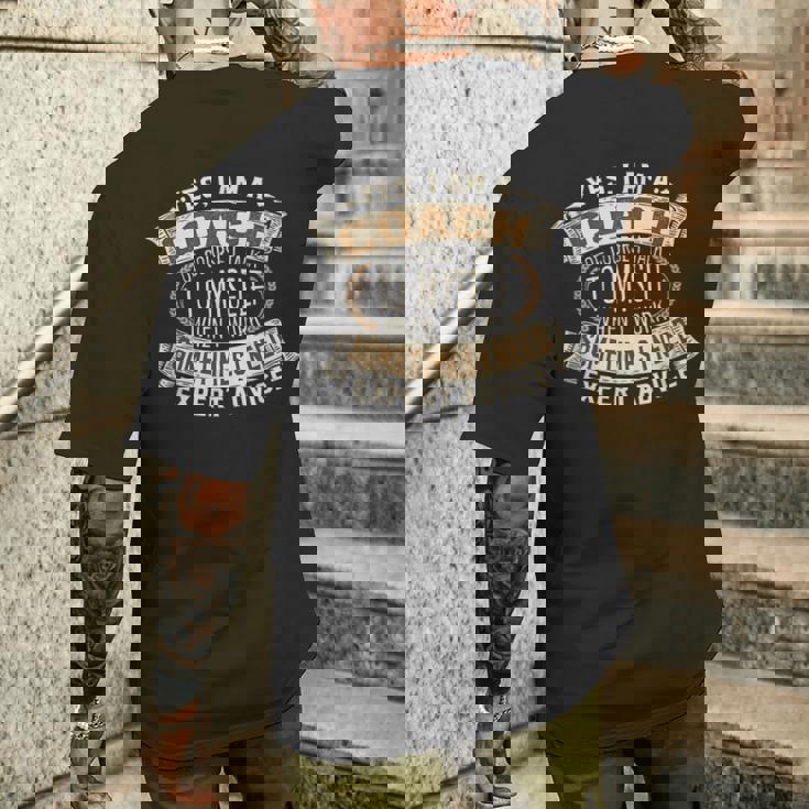 コーチ I トレーナー I 面白いフレーズ I コーチ メンズTシャツ バックプリント 彼への贈り物