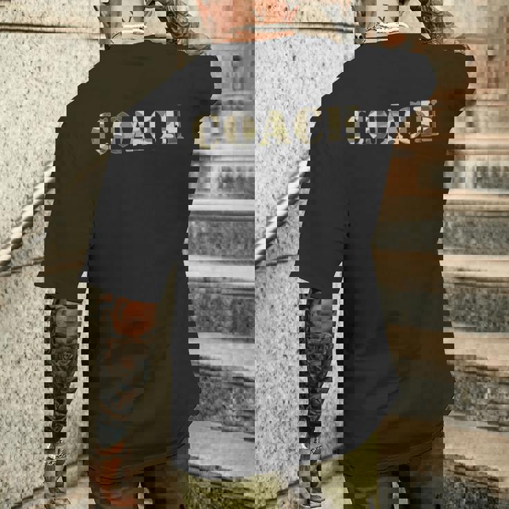 コーチ 迷彩 アーミー メンズTシャツ バックプリント 彼への贈り物