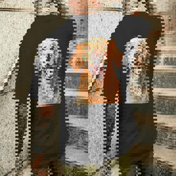 ゴールデンレトリバー グッドボーイ メンズTシャツ バックプリント 彼への贈り物