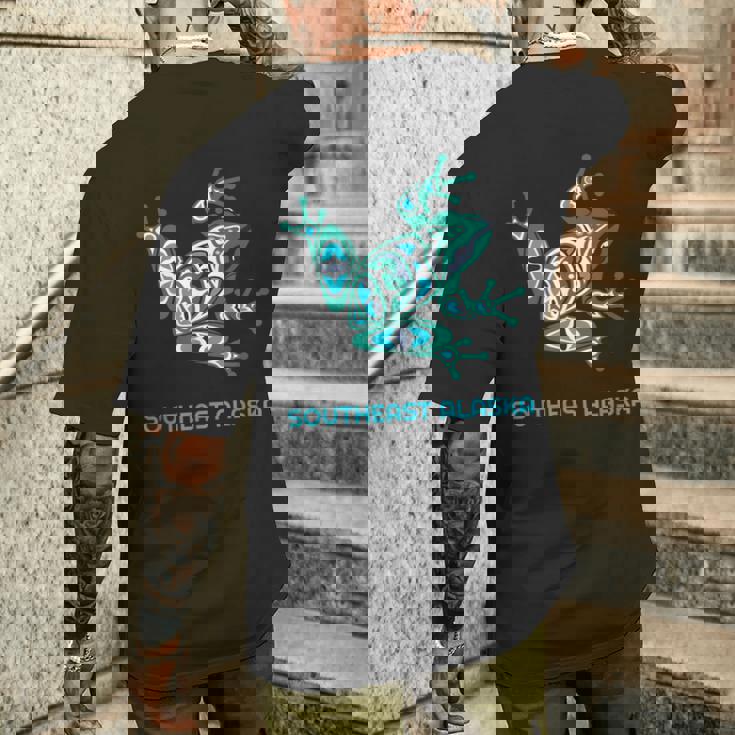 サウスイーストアラスカ フロッグ パシフィック Nw ネイティブ メンズTシャツ バックプリント 彼への贈り物