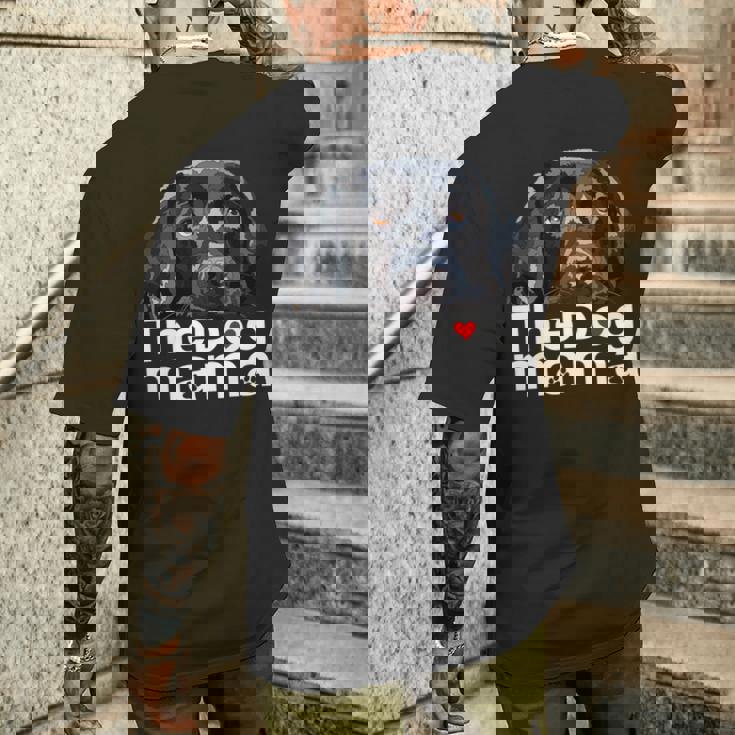 ザドッグママブラックラブラドールママレトリーバーマザードッグマミー 長袖tシャツ メンズTシャツ バックプリント 彼への贈り物