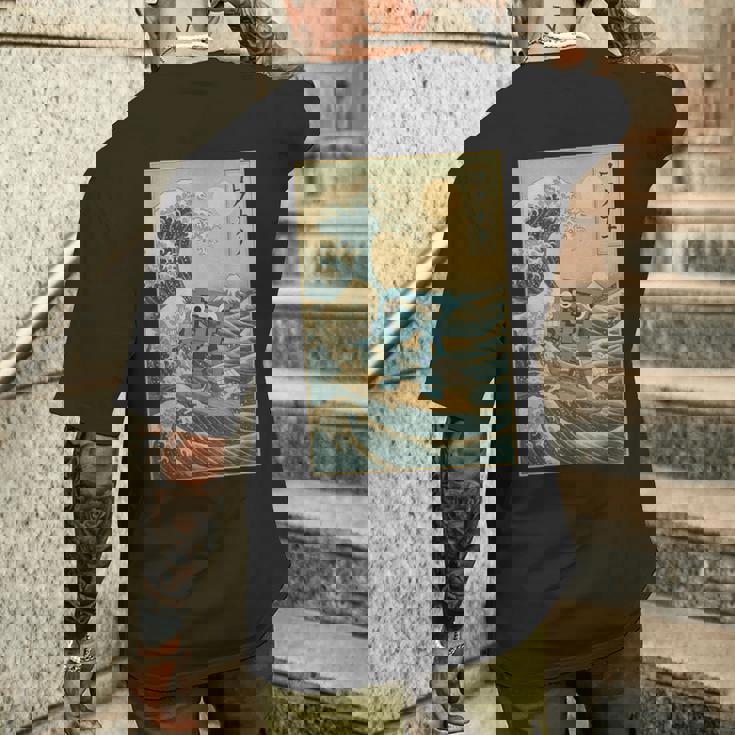 シックスセブン 6-7 神奈川沖大波 67 ブレインロットミーム メンズTシャツ バックプリント 彼への贈り物