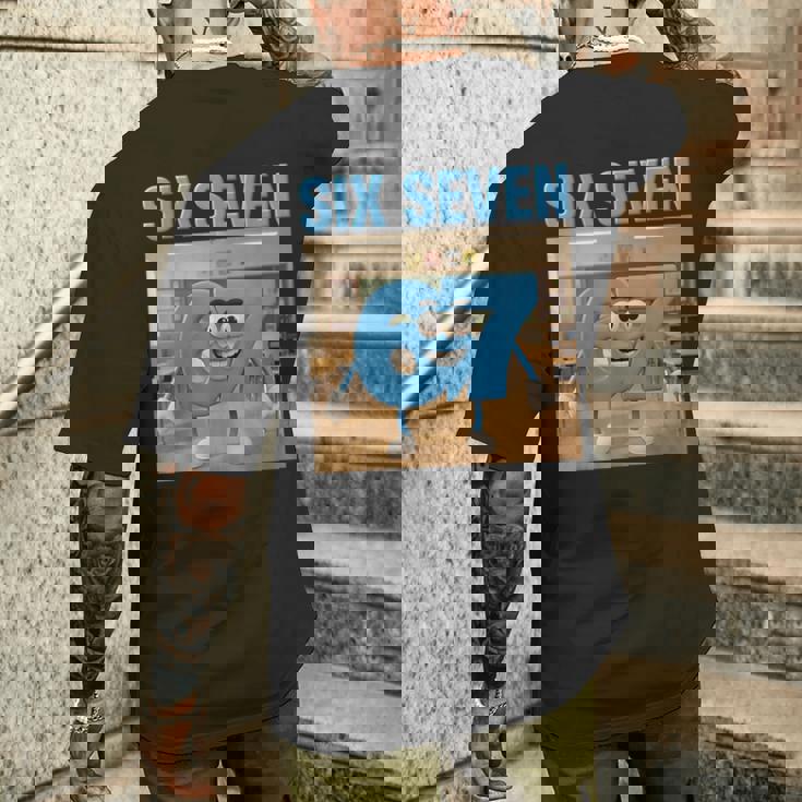 シックスセブン新人ブレインロット2026キッズボーイズキャッチフレーズ67 メンズTシャツ バックプリント 彼への贈り物