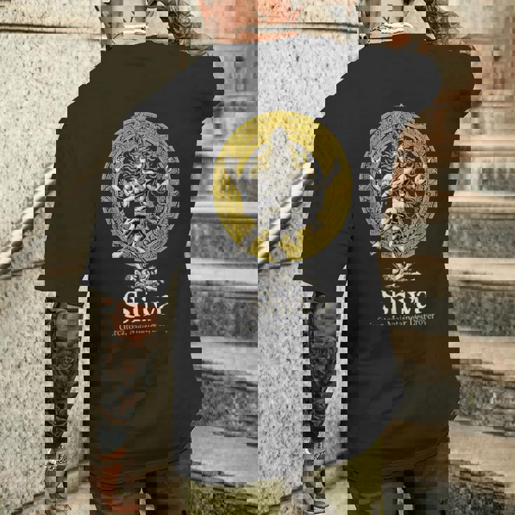 シヴァ クリエーター プリザーバー 駆逐艦 ナタラジャ ヒンドゥー ヴィンテージ メンズTシャツ バックプリント 彼への贈り物