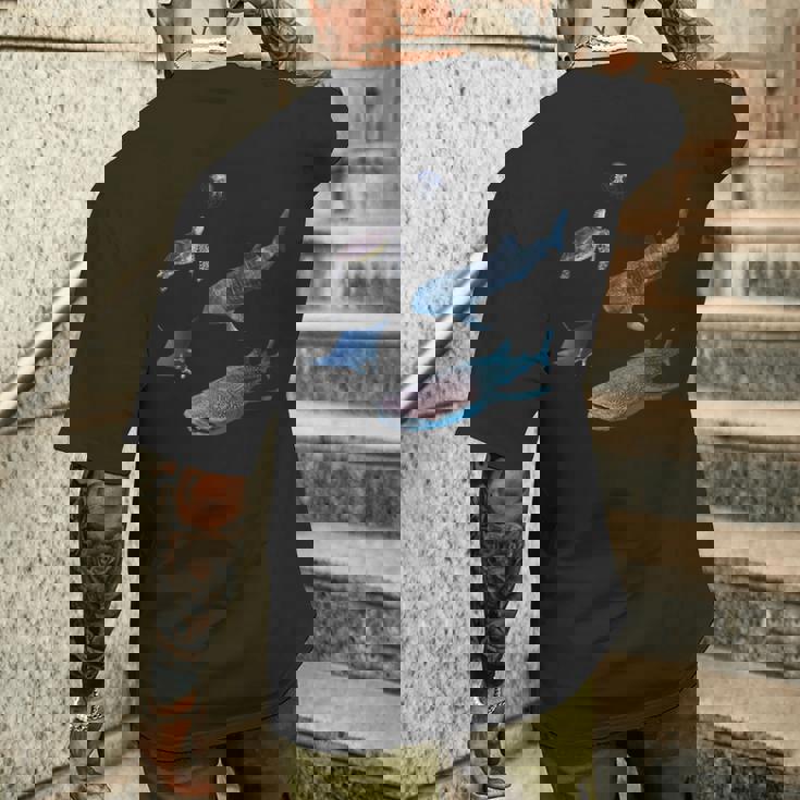 ジンベエザメ マンタ カメ クラゲ メンズTシャツ バックプリント 彼への贈り物