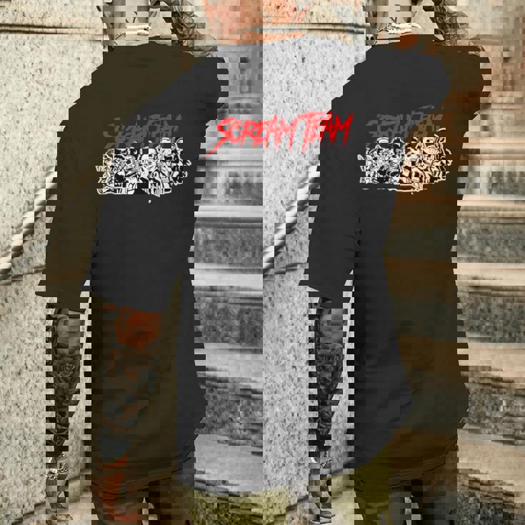 スクリームチーム ホラー映画 メンズTシャツ バックプリント 彼への贈り物