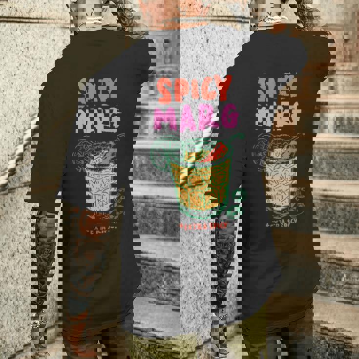 スパイシーマーグ エクストラスパイシーマルガリータカクテル メンズTシャツ バックプリント 彼への贈り物