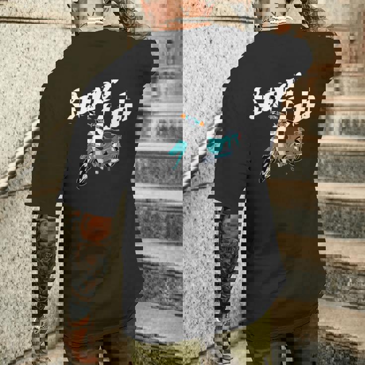 スーパーカブ 50 110 125 バイク ミニ モト スクーター カスタム 原付 二種 長袖tシャツ メンズTシャツ バックプリント 彼への贈り物