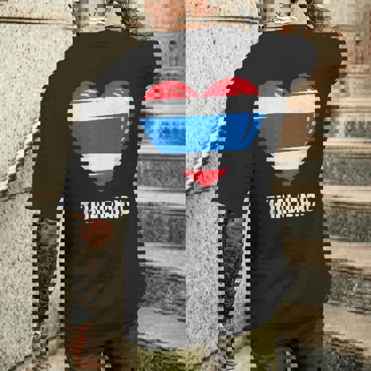 タイ国旗シャツ メンズTシャツ バックプリント 彼への贈り物