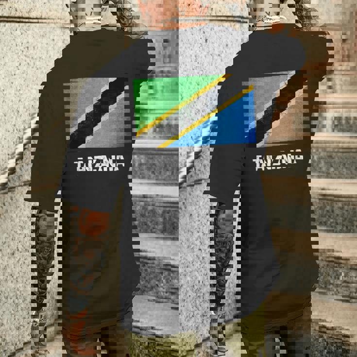 タンザニア国旗tシャツ メンズTシャツ バックプリント 彼への贈り物