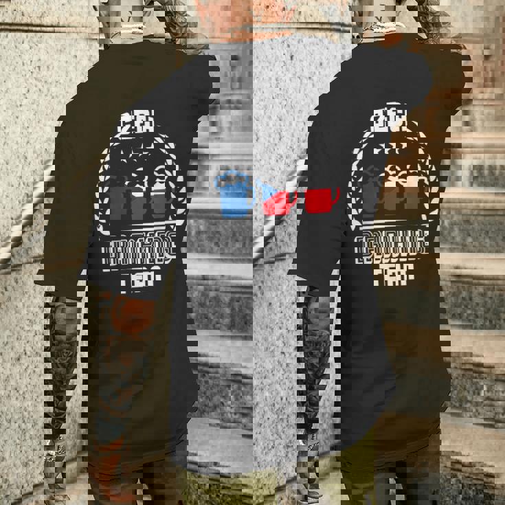 チェコ ライオン プラハ ビール チェコ メンズTシャツ バックプリント 彼への贈り物