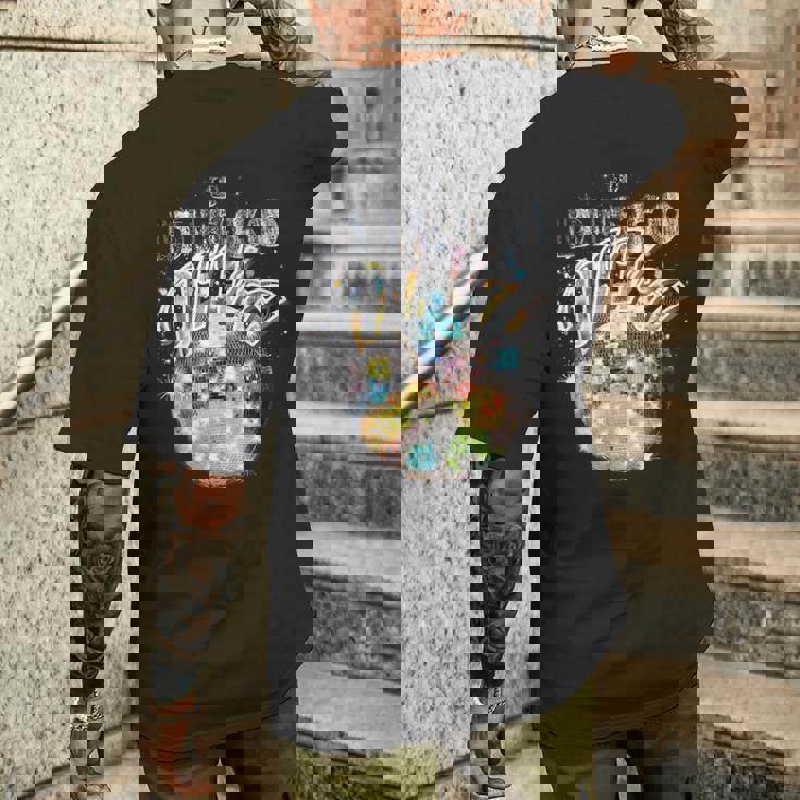 ディスコボール ディスコ ディーバ クイーン 70年代 レトロ ヴィンテージ ダンス メンズTシャツ バックプリント 彼への贈り物