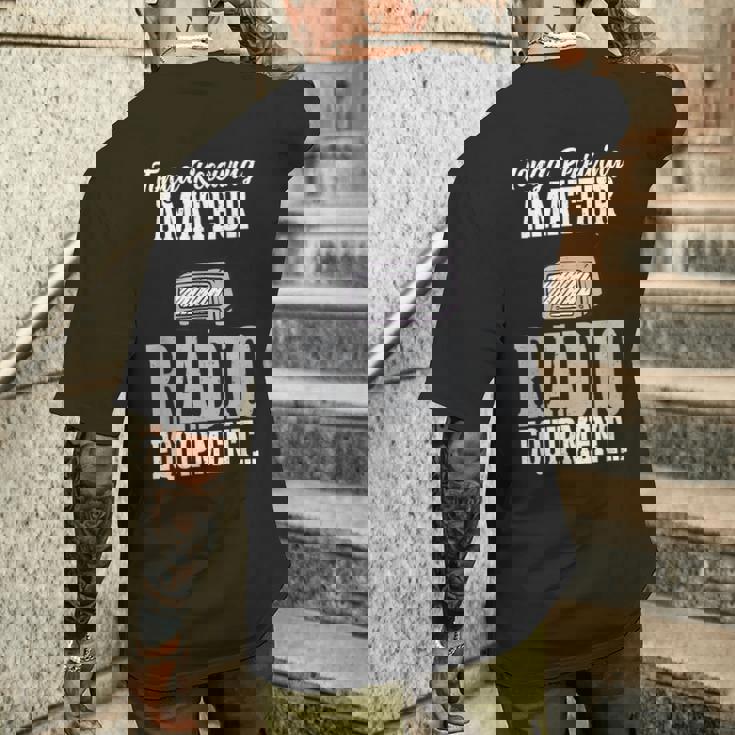 トンガ アマチュア無線機 ハムラジオ メンズTシャツ バックプリント 彼への贈り物