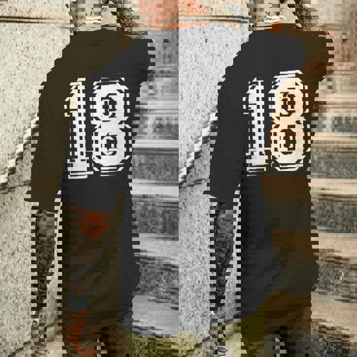 ナンバー18 シャツ メンズTシャツ バックプリント 彼への贈り物