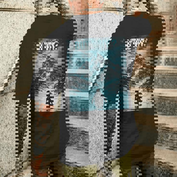 ニヒリストペンギンがなぜニヒリストペンギンなのか メンズTシャツ バックプリント 彼への贈り物