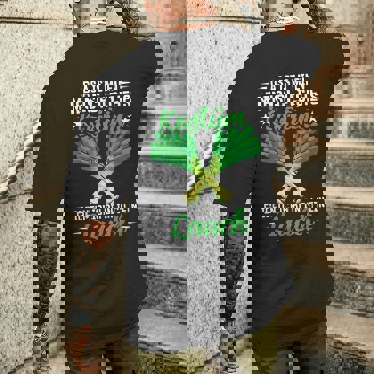 メンズ ネギ コスチューム ジム 風刺 パンパー ニッケルネギ メンズTシャツ バックプリント 彼への贈り物