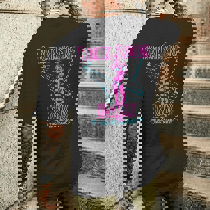 ハワイ サーファー ガール ノースショア 長袖tシャツ メンズTシャツ バックプリント 彼への贈り物