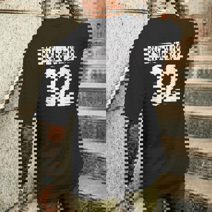 バスケットボール ナンバー32、私のお気に入りのバスケットボール選手番号 メンズTシャツ バックプリント 彼への贈り物