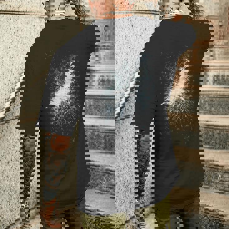 バットマン ダークナイト ライジズ ティーザー ポスター メンズTシャツ バックプリント 彼への贈り物