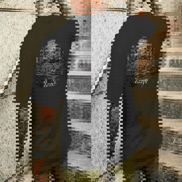 バンコク タイ タイ 旅行 バンコク メンズTシャツ バックプリント 彼への贈り物
