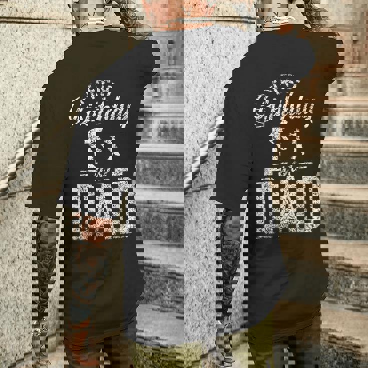 パパになって初めての誕生日 お父さん 父 パパ パーティー 誕生日 メンズTシャツ バックプリント 彼への贈り物