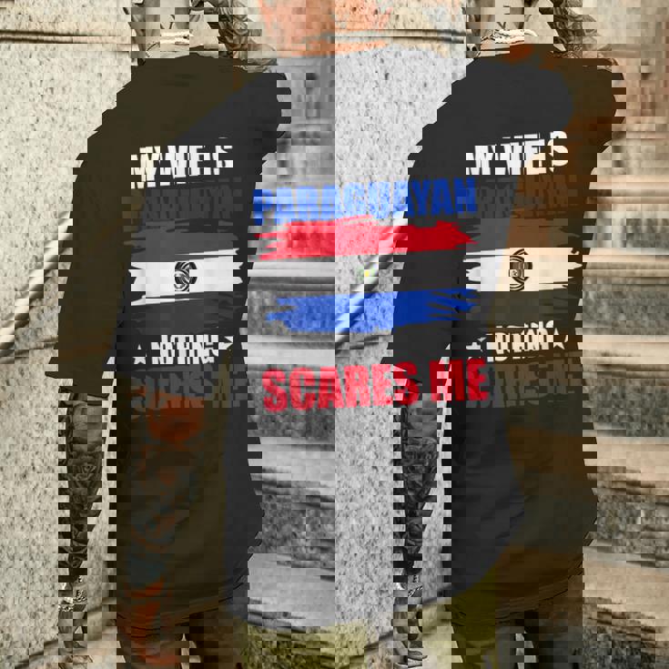 パラグアイ国旗 パラグアイ遺産 メンズTシャツ バックプリント 彼への贈り物