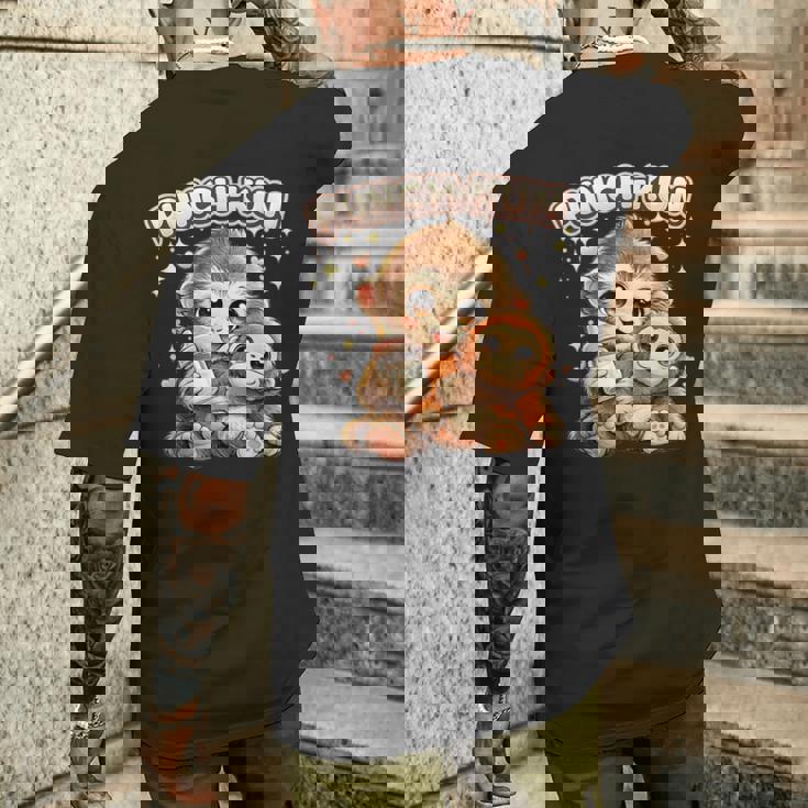 パンチくん ベビースノーモンキー 日本おもちゃ オランウータン メンズTシャツ バックプリント 彼への贈り物