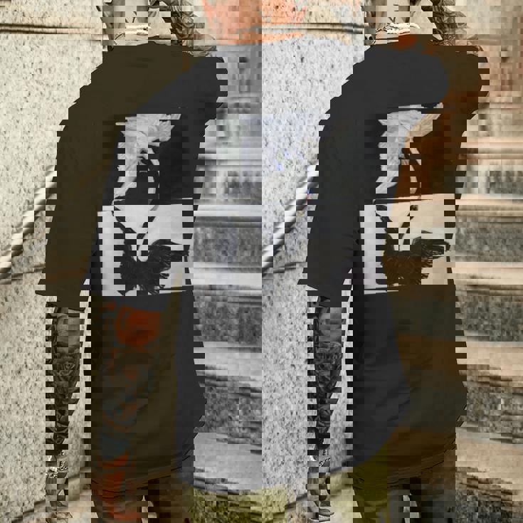 ヒルマ・アフ・クリント作「白鳥」1915年 長袖tシャツ メンズTシャツ バックプリント 彼への贈り物