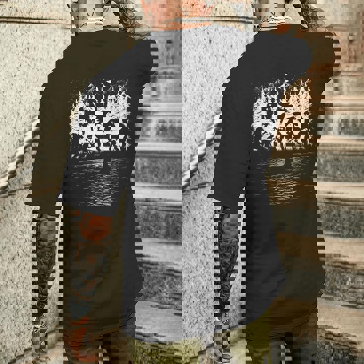 ビッグフット ネス湖 モンスター モスマン エイリアン その他 面白い クリプティッド メンズTシャツ バックプリント 彼への贈り物