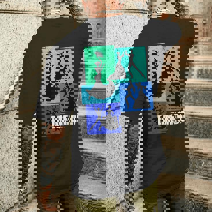 フラメンコダンサー用フラメンコtシャツ レトロメンズフラメンコ メンズTシャツ バックプリント 彼への贈り物