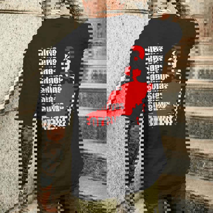 フラメンコダンススタイルパロス メンズTシャツ バックプリント 彼への贈り物