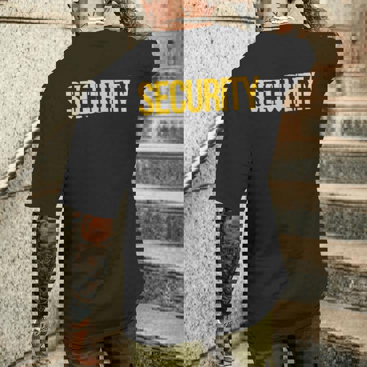 フロントセキュリティバックにセキュリティガード。 メンズTシャツ バックプリント 彼への贈り物