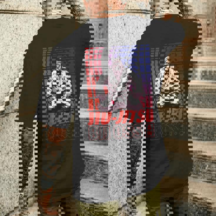 ブラジリアン柔術ゴリラ Bjj ブラジリアン柔術グラップリング メンズTシャツ バックプリント 彼への贈り物