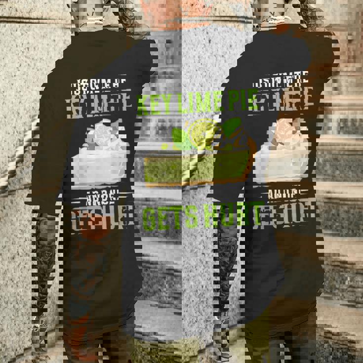 ベーカリーパイ デザート Give Me Baker Food Lover Key ライムパイ メンズTシャツ バックプリント 彼への贈り物