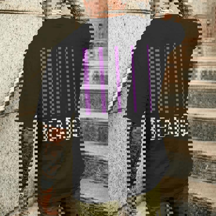 ベースギタリストギフト Beadg 5弦 メンズTシャツ バックプリント 彼への贈り物