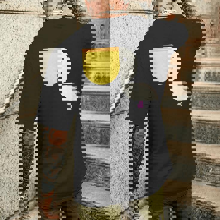 ペリカン アニマル イラスト ミニマル 図案 シンプル ユニセックス ギフト メンズTシャツ バックプリント 彼への贈り物